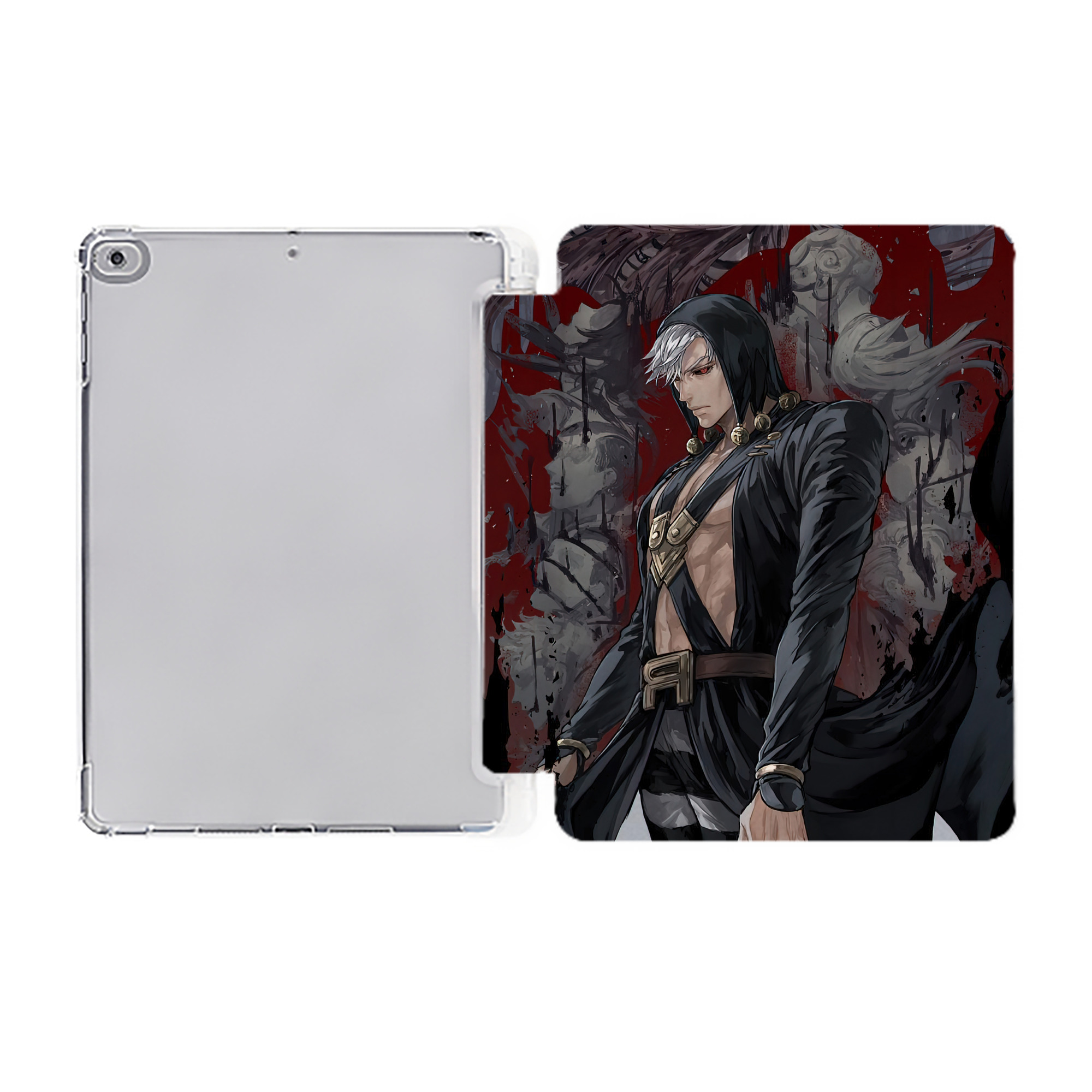 （画像用） ジョジョの奇妙な冒険 JoJo's Bizarre Adventure IPad ケース ペン収納付き 三つ折りスタンド PUレザー×シリコン 対応機種9.5/10.5/10.9インチ